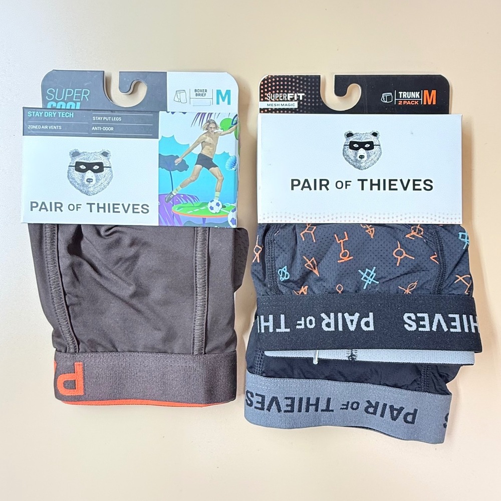 Pair of Thieves Underwear Bundle - (3 Pairs Total) SuperCool & SuperFit Mesh M/M